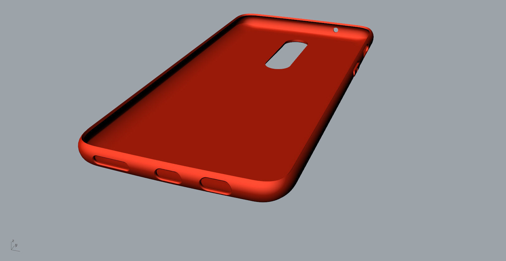 Oneplus 6 RED case design 3D model 3D print model_24