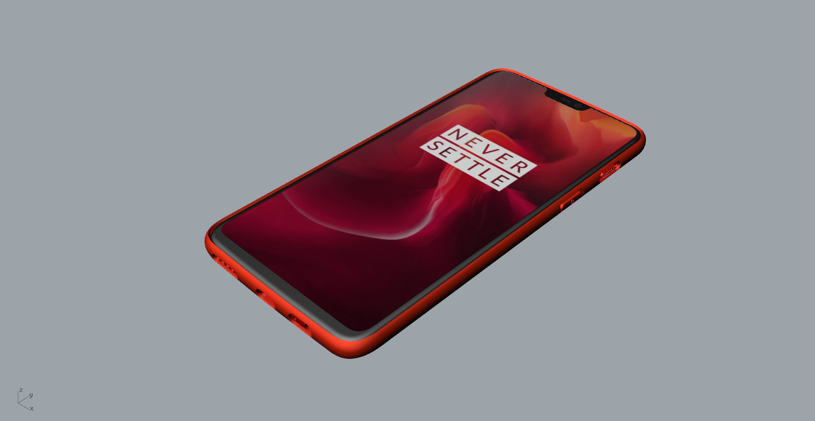 Oneplus 6 RED case design 3D model 3D print model_23