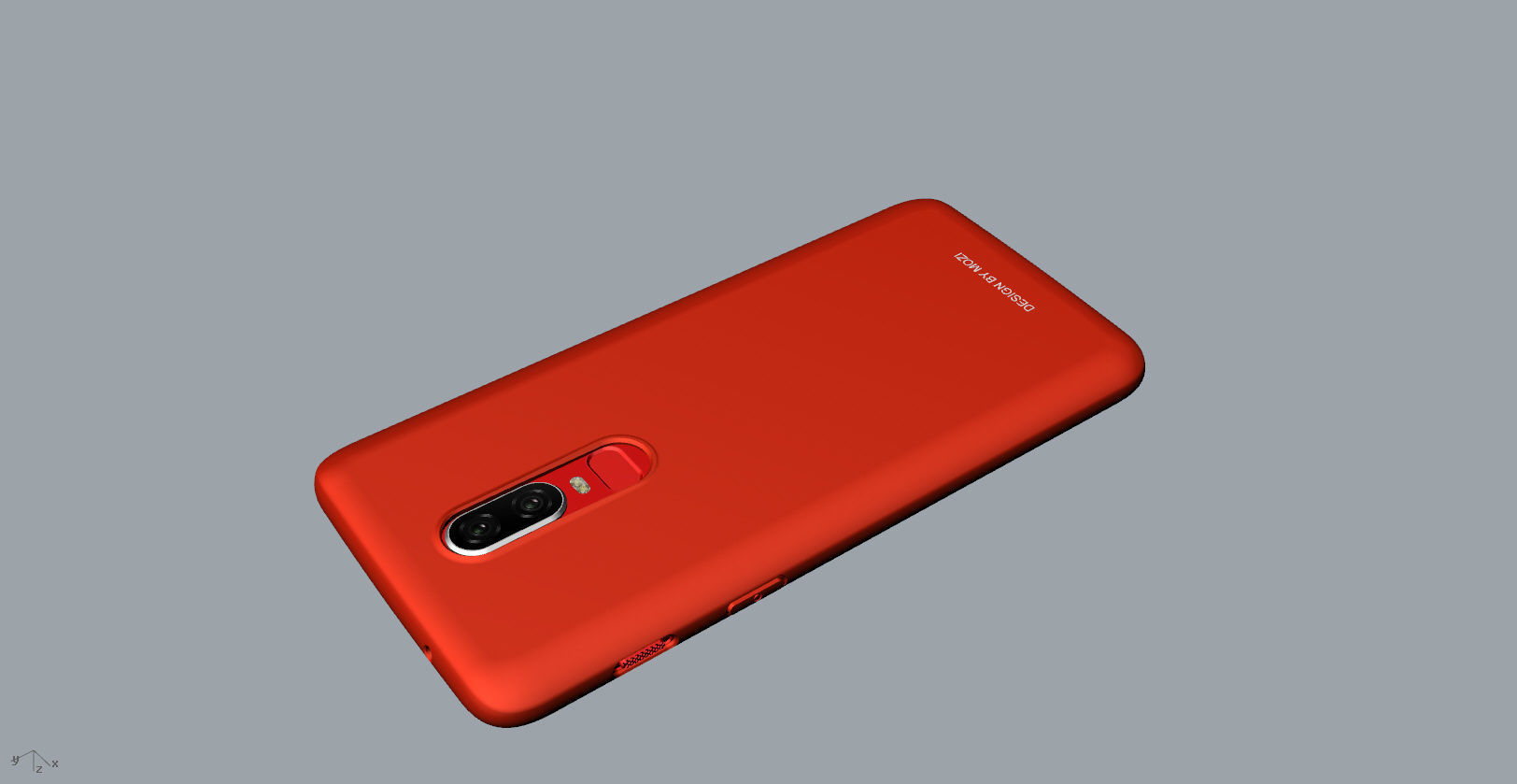 Oneplus 6 RED case design 3D model 3D print model_18