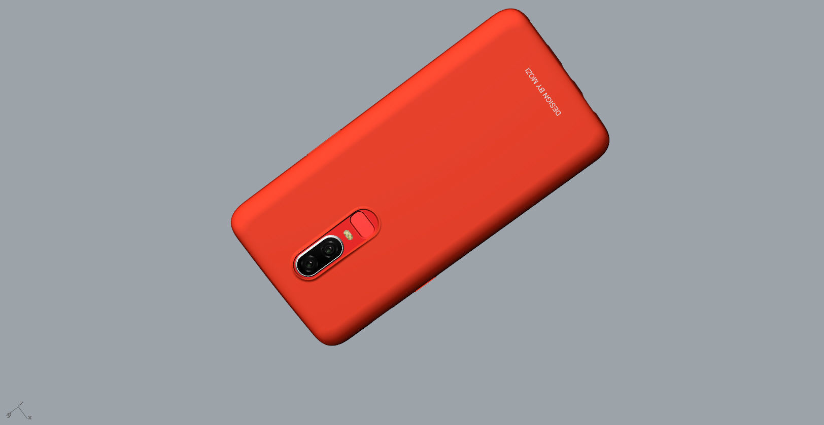 Oneplus 6 RED case design 3D model 3D print model_20