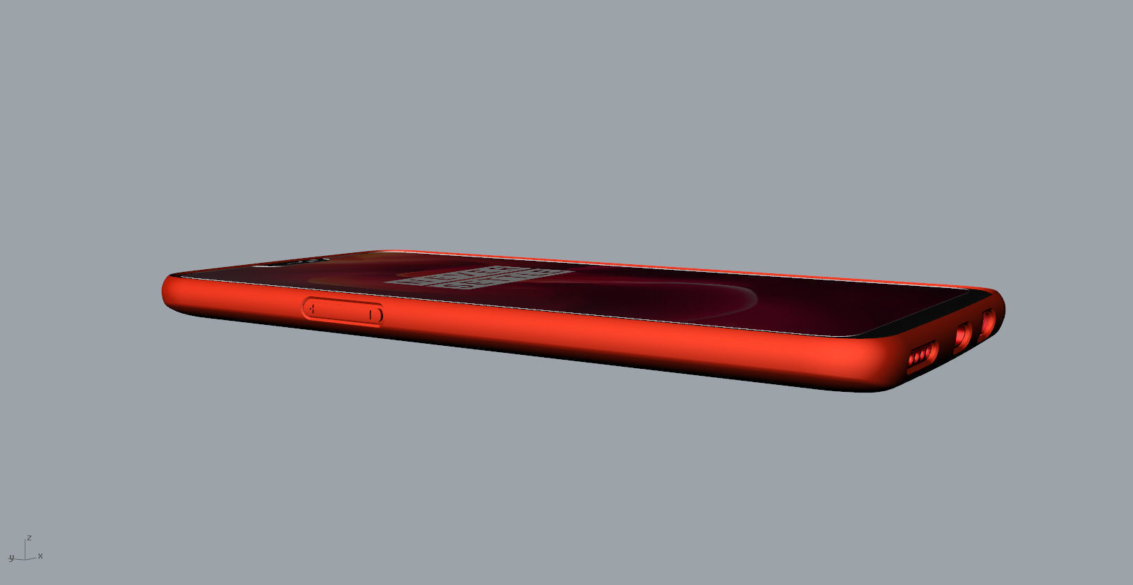 Oneplus 6 RED case design 3D model 3D print model_19