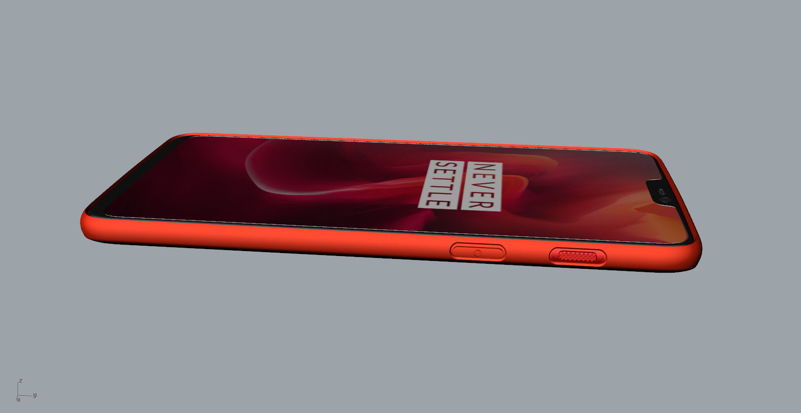 Oneplus 6 RED case design 3D model 3D print model_27