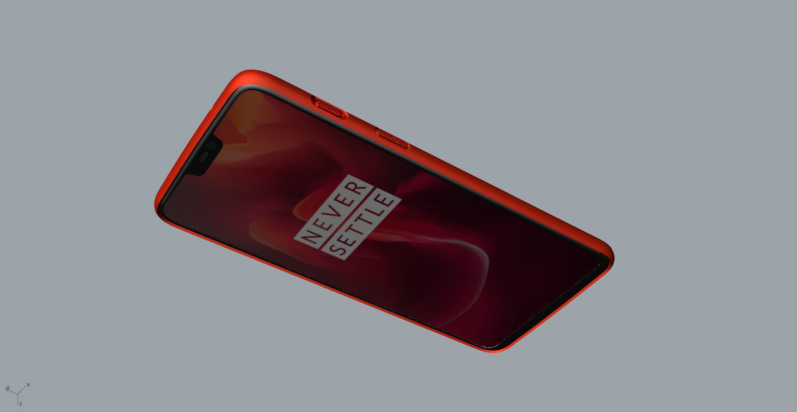 Oneplus 6 RED case design 3D model 3D print model_13