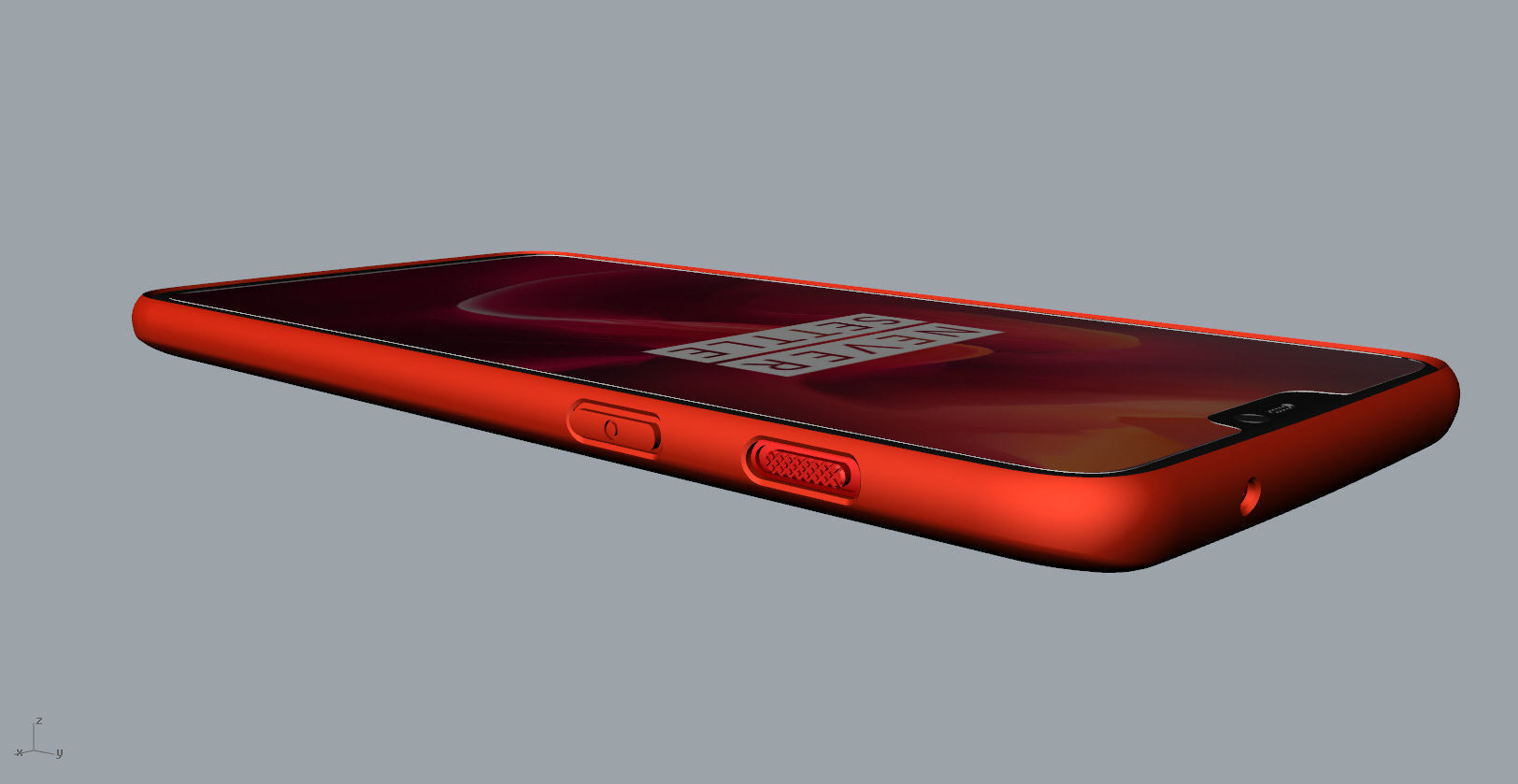 Oneplus 6 RED case design 3D model 3D print model_26