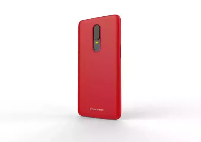 Oneplus 6 RED case design 3D model