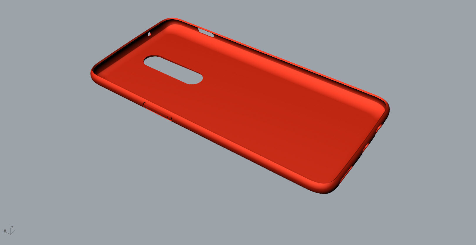 Oneplus 6 RED case design 3D model 3D print model_28