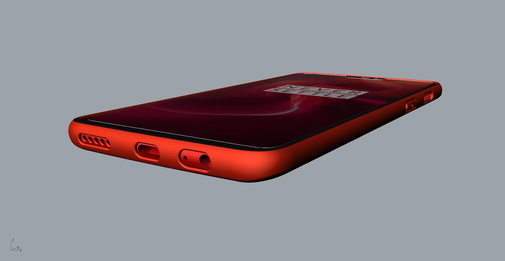 Oneplus 6 RED case design 3D model 3D print model_22