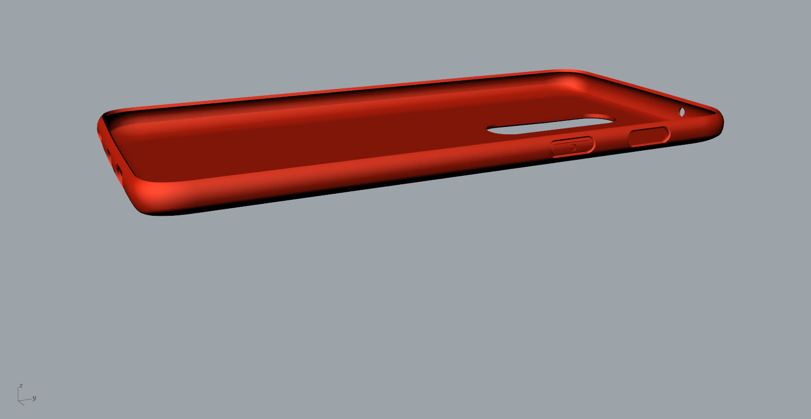 Oneplus 6 RED case design 3D model 3D print model_25