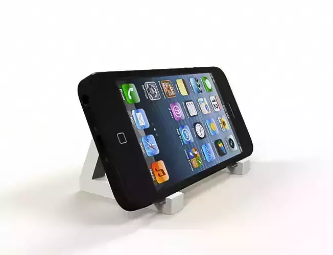 Triangular phone holder Free 3D print model