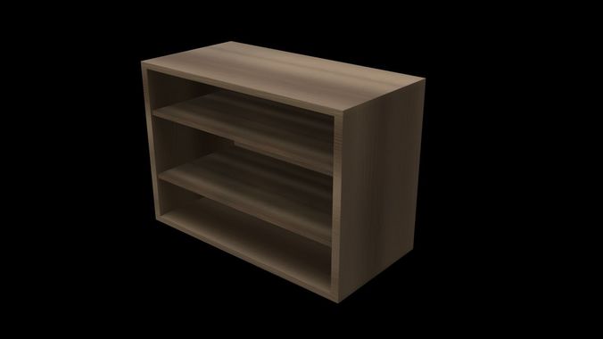 School Classroom Bookshelf Low-poly 3D model