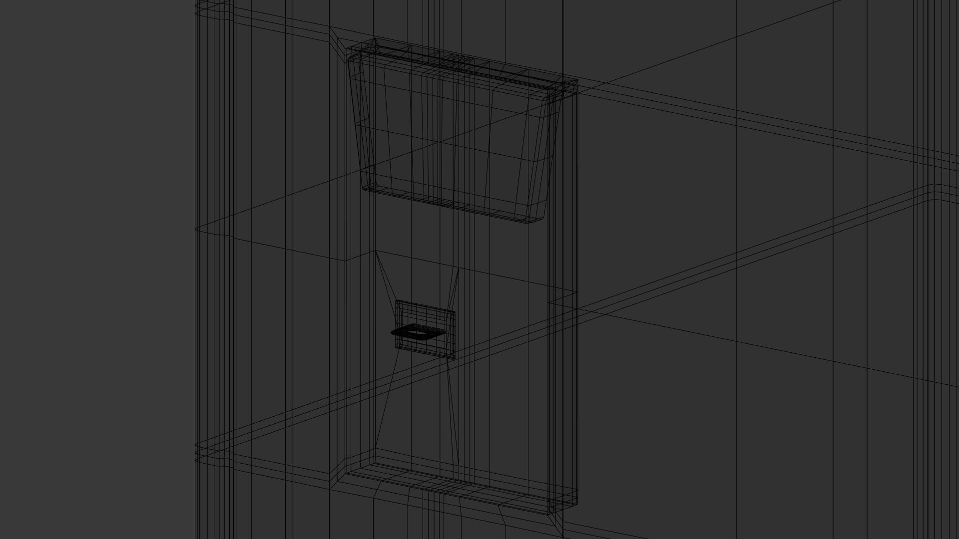 School Locker Set Low-poly 3D model_20