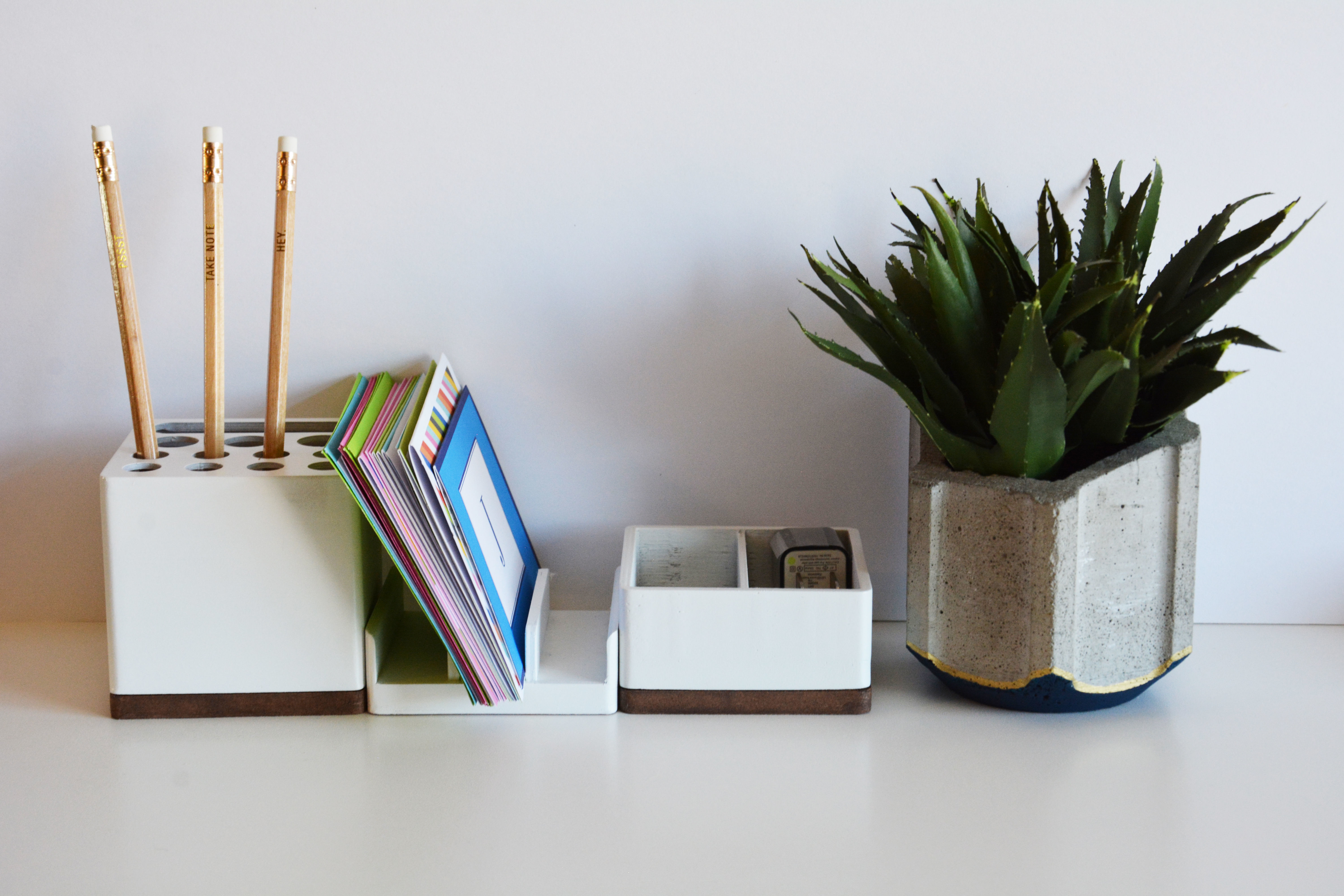 Modular Desk Organizer Free 3D print model_6