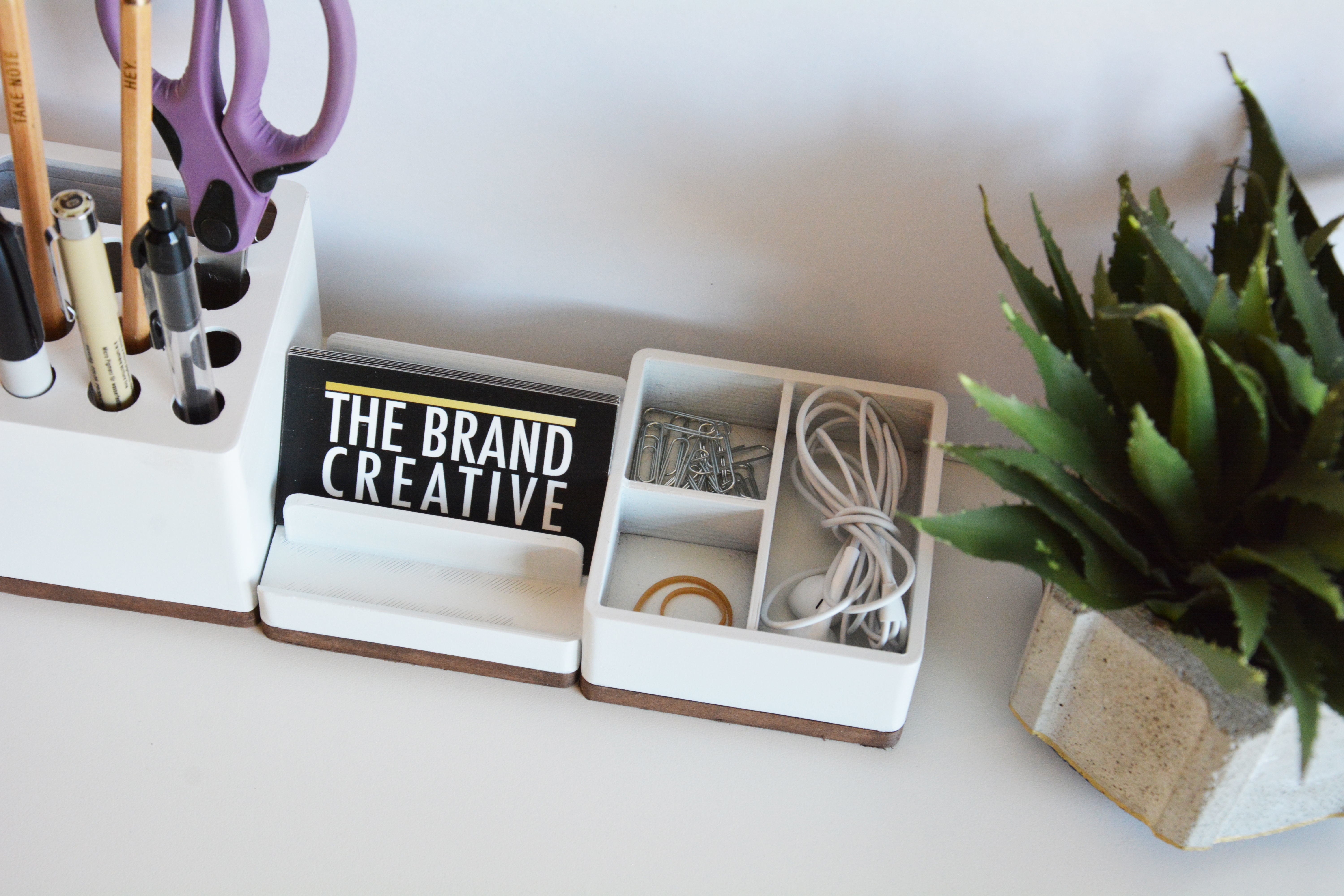 Modular Desk Organizer Free 3D print model_4