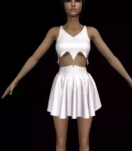 Elf style top and skirt - Fantasy and casual 