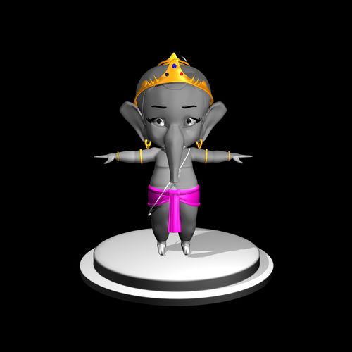 3d bal ganesh 3D model