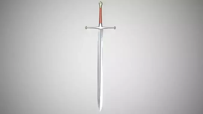 Ned Stark Ice Lowpoly 3D model with PBR Low-poly 3D model