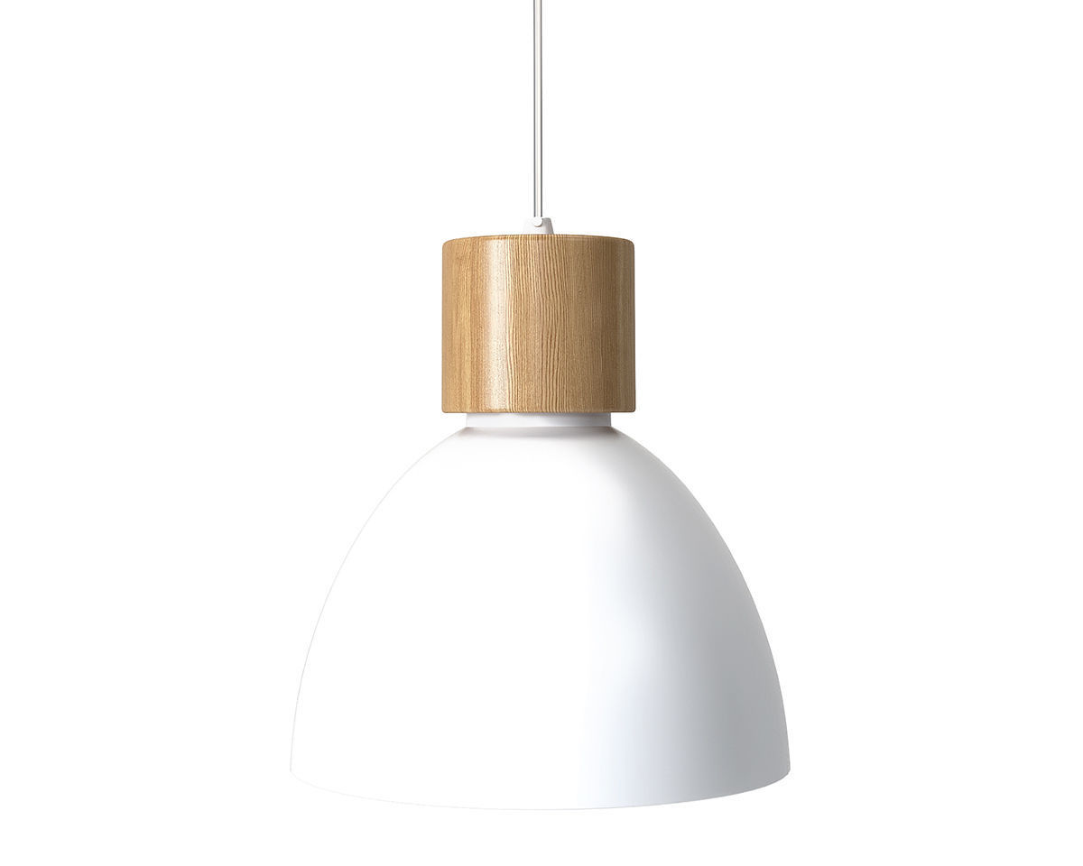 Albany Iron and Wood Bell Pendant 3D model_3