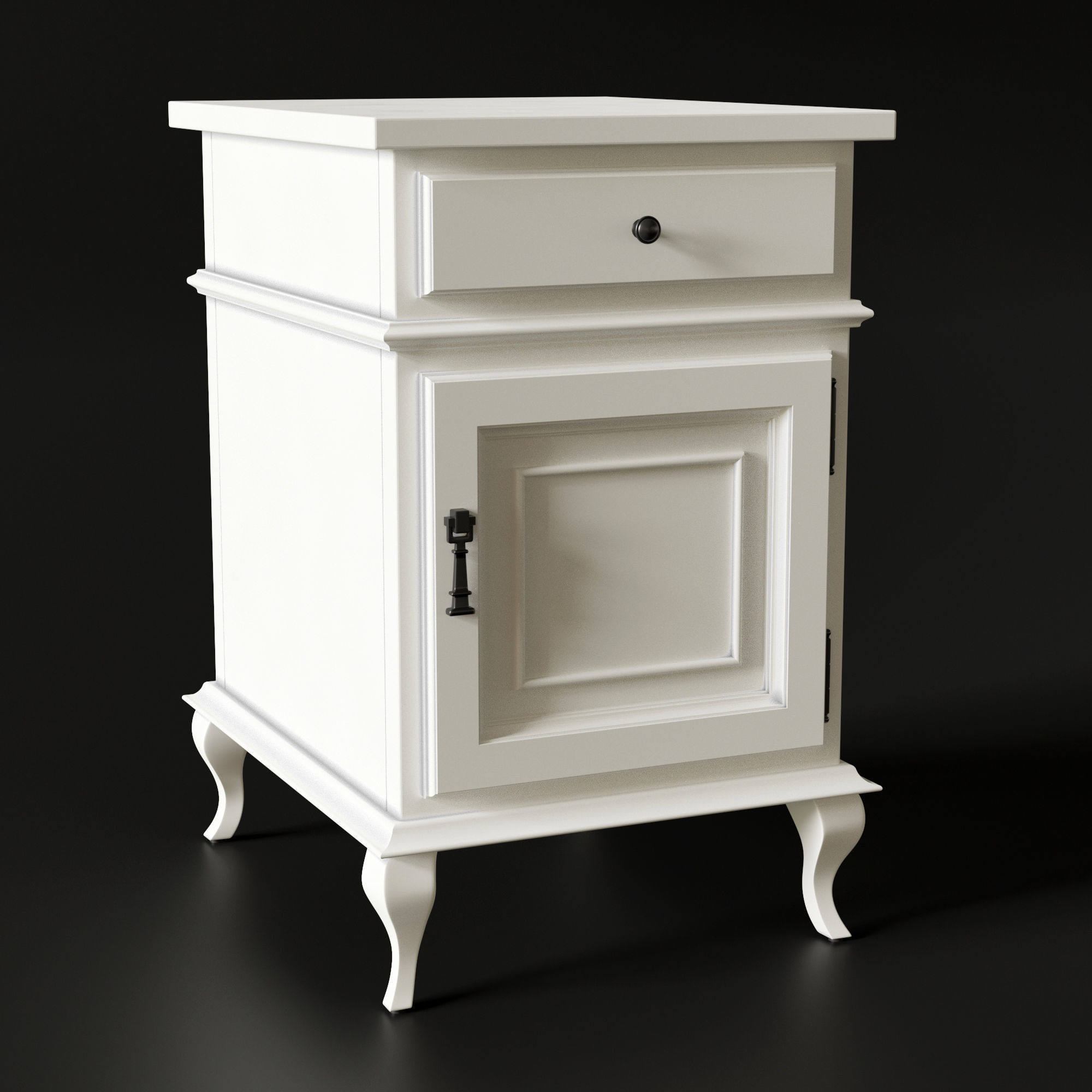 bedside table free 3D model CGTrader