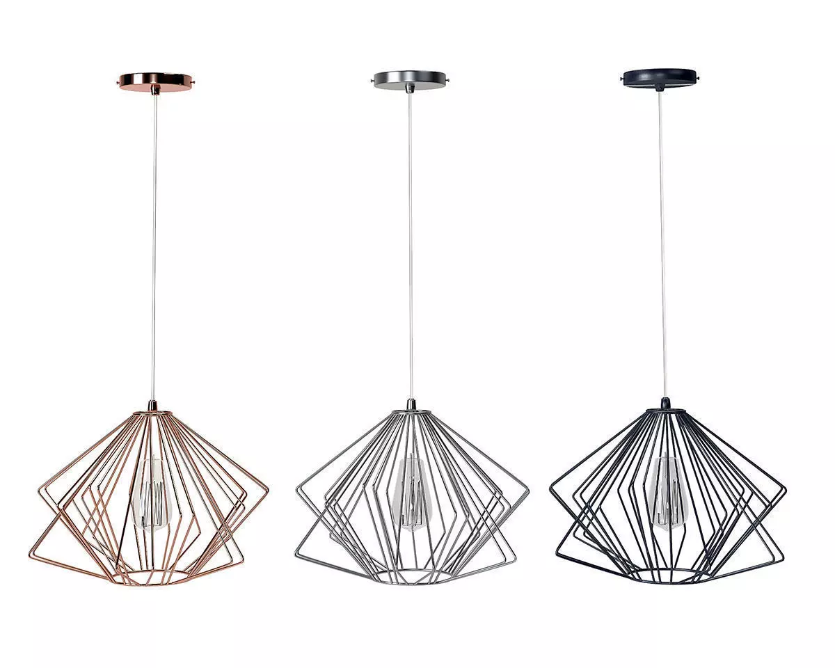 Brenton Copper Pendant Lamp 3D model_0