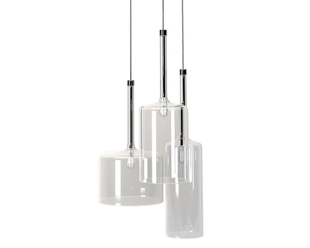 Crystal Bottle-Shaped Pendant Light Free 3D model