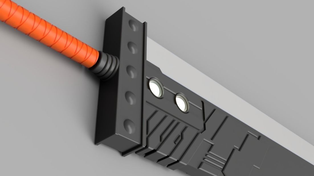 Final Fantasy VII Series - Buster Sword - Bracelet - Shoulder  3D print model_5