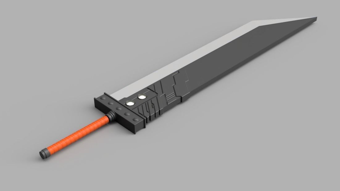 Final Fantasy VII Series - Buster Sword - Bracelet - Shoulder  3D print model_6