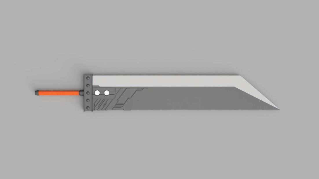 Final Fantasy VII Series - Buster Sword - Bracelet - Shoulder  3D print model_7