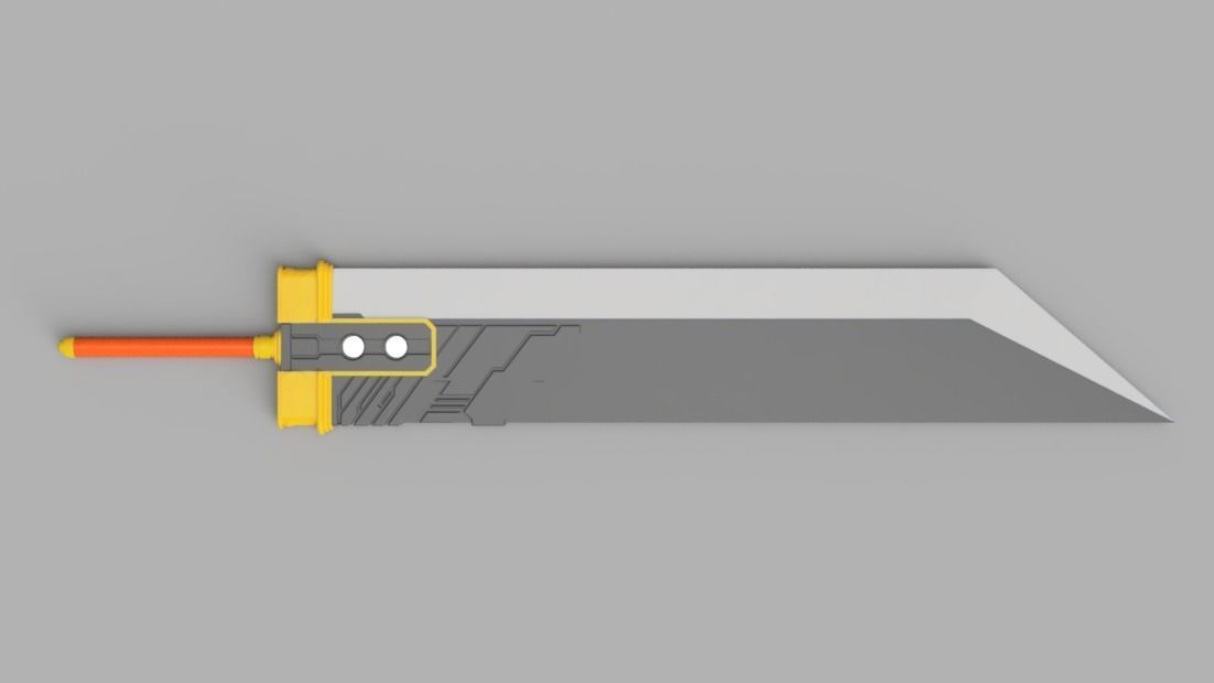Final Fantasy VII Series - Buster Sword - Bracelet - Shoulder  3D print model_3