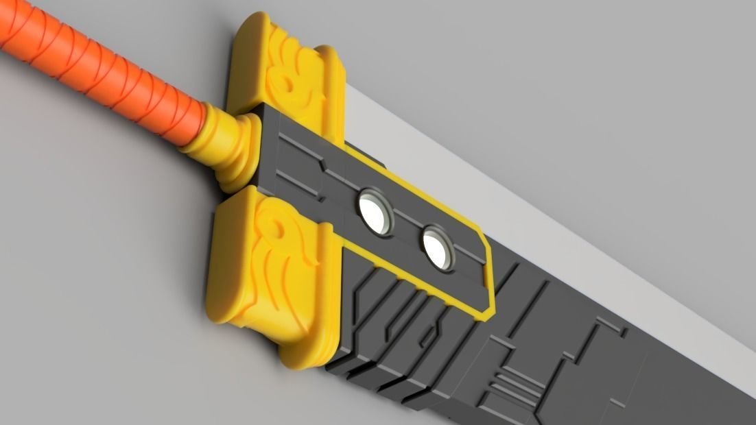 Final Fantasy VII Series - Buster Sword - Bracelet - Shoulder  3D print model_2