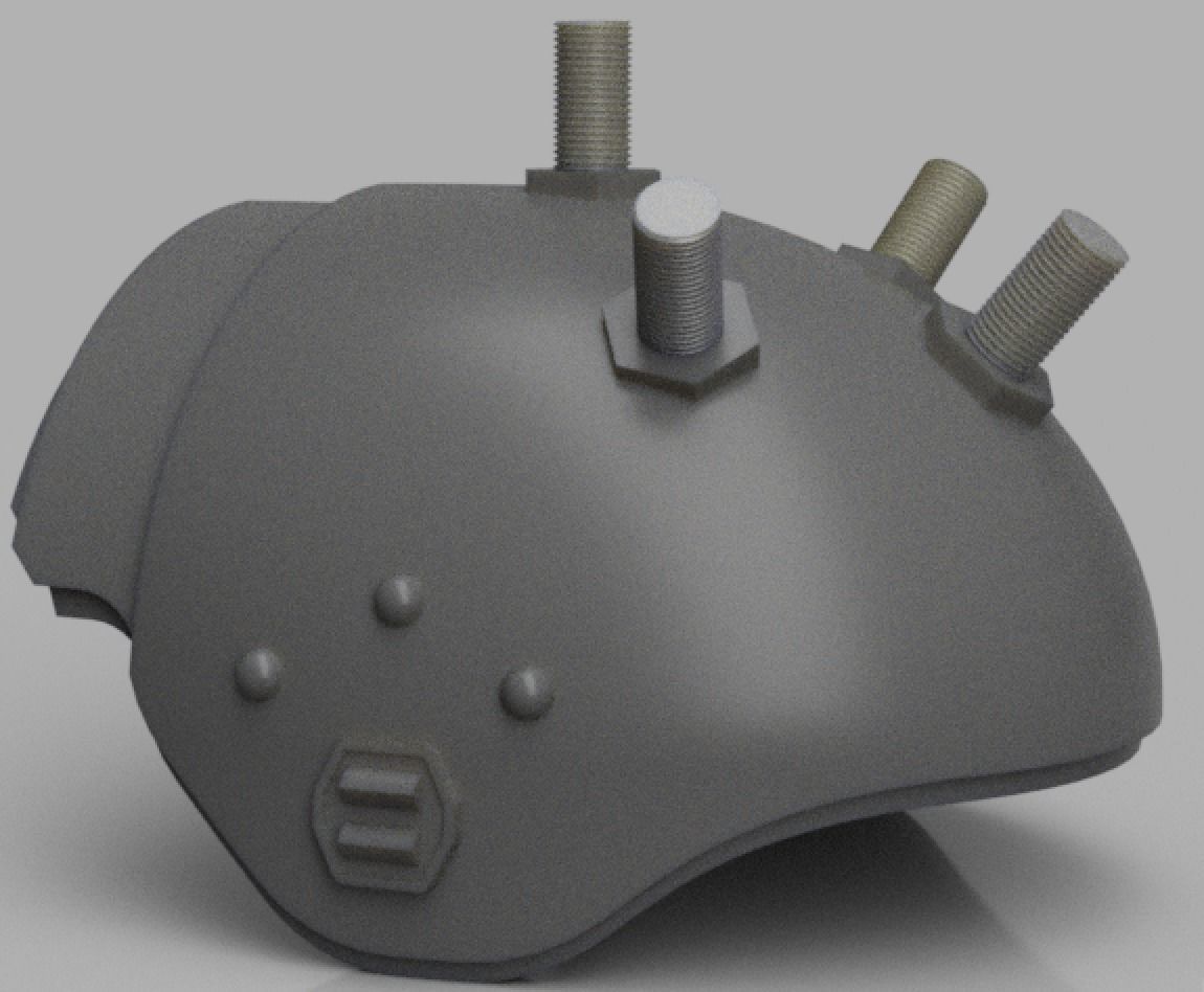 Final Fantasy VII Series - Buster Sword - Bracelet - Shoulder  3D print model_8