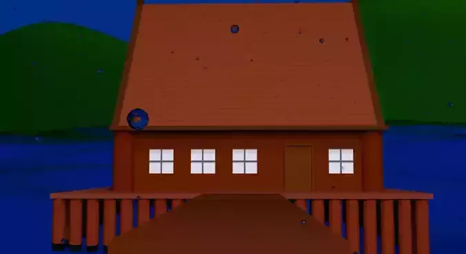 House on Water Free 3D print model