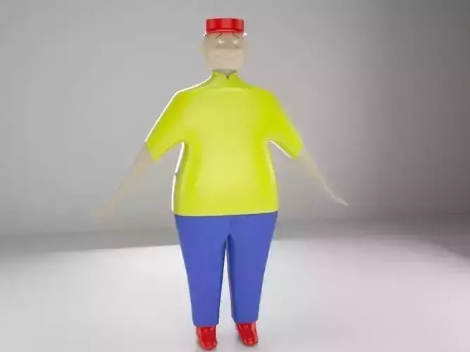 Mascot Character Cartoon 3d Model   