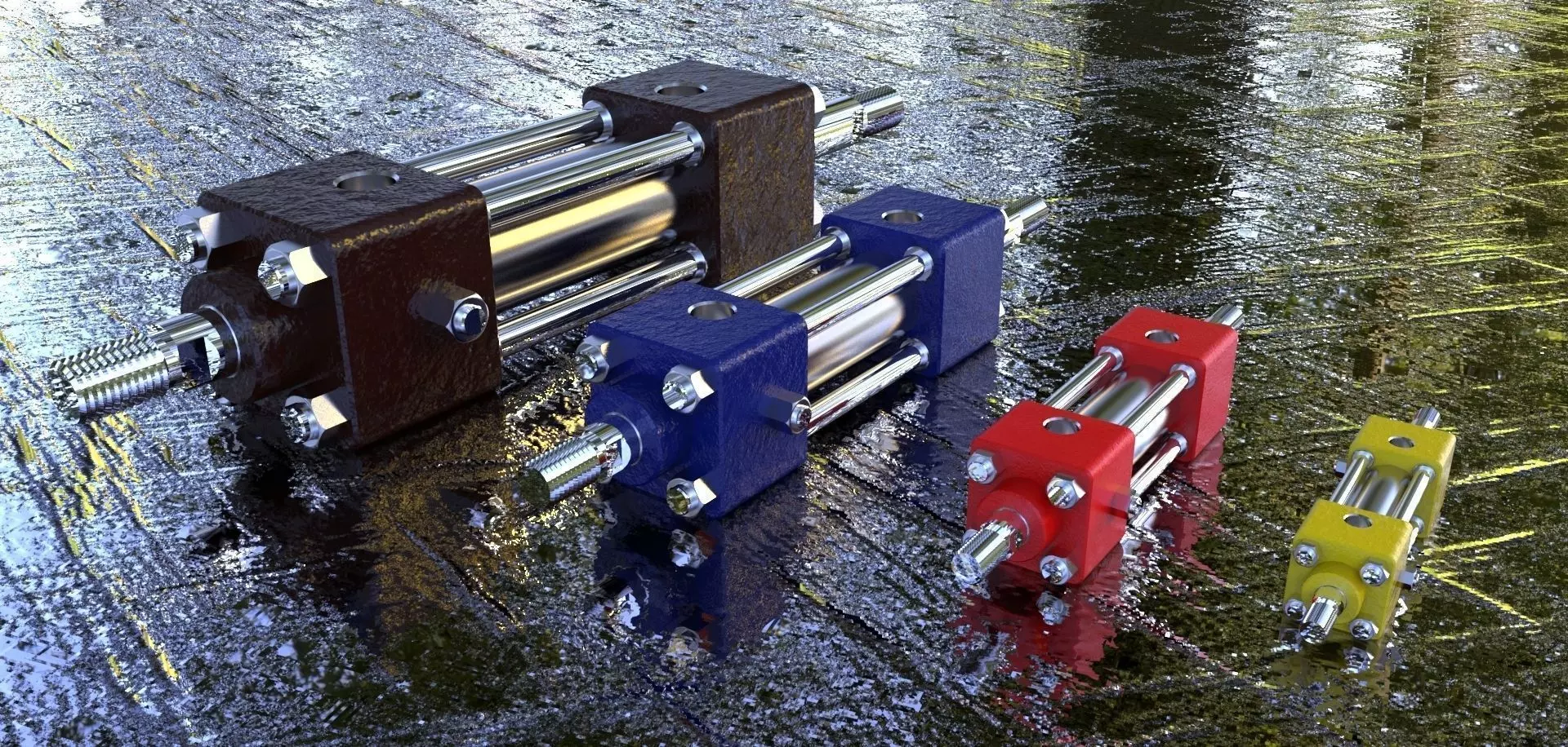 Double Cylinder Free 3D model