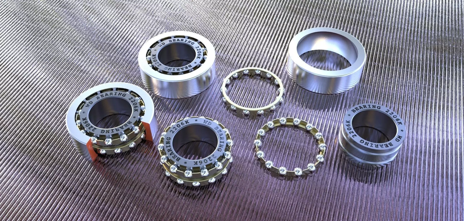 WD Bearing2206K Free 3D model