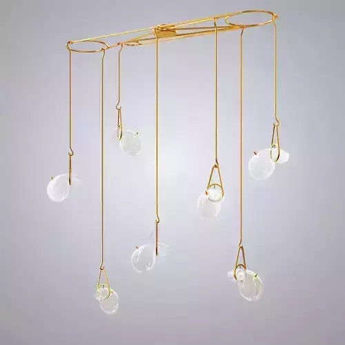 Modern Pendant Lamp Fixture 3D model