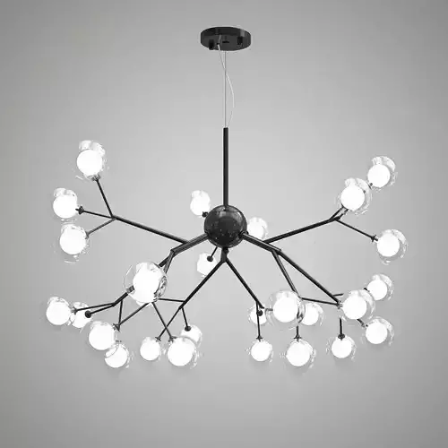 Fixture Flower Tree Branch Droplight 3D model