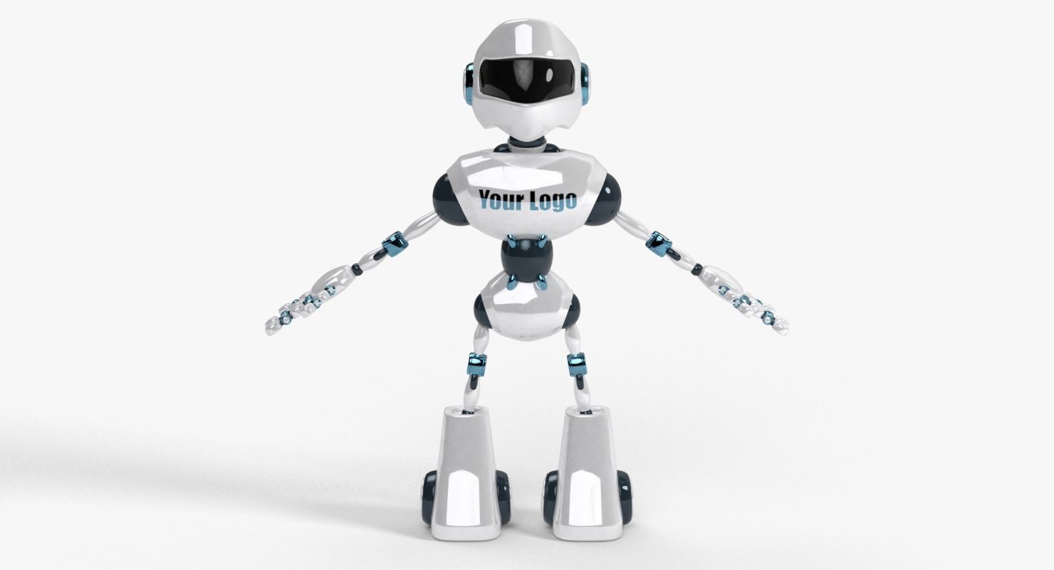 Custom Robot Low-poly 3D model_7
