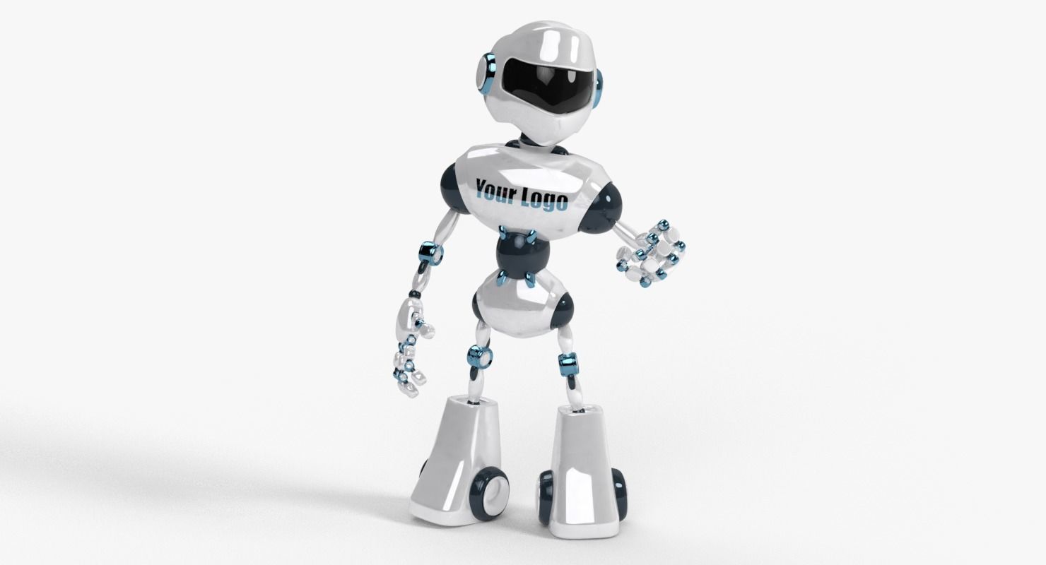 Custom Robot Low-poly 3D model_12
