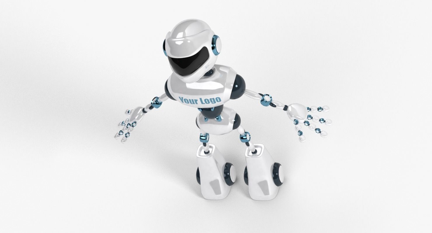 Custom Robot Low-poly 3D model_11
