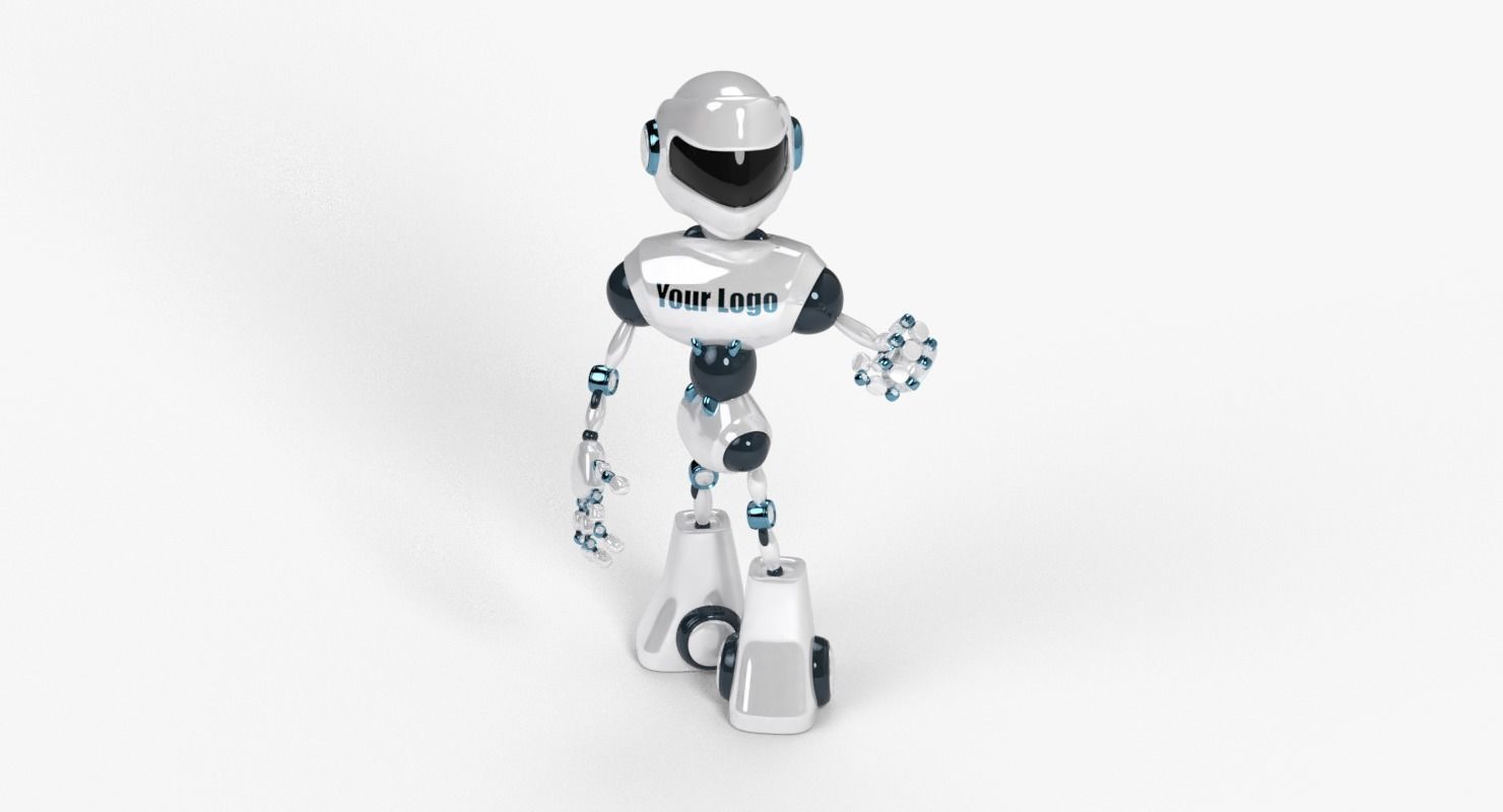 Custom Robot Low-poly 3D model_1