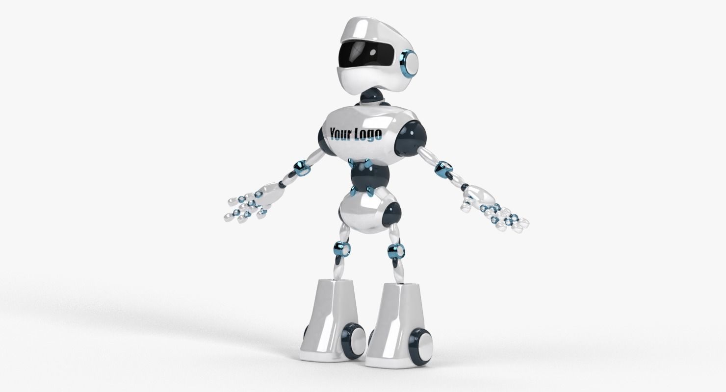 Custom Robot Low-poly 3D model_4