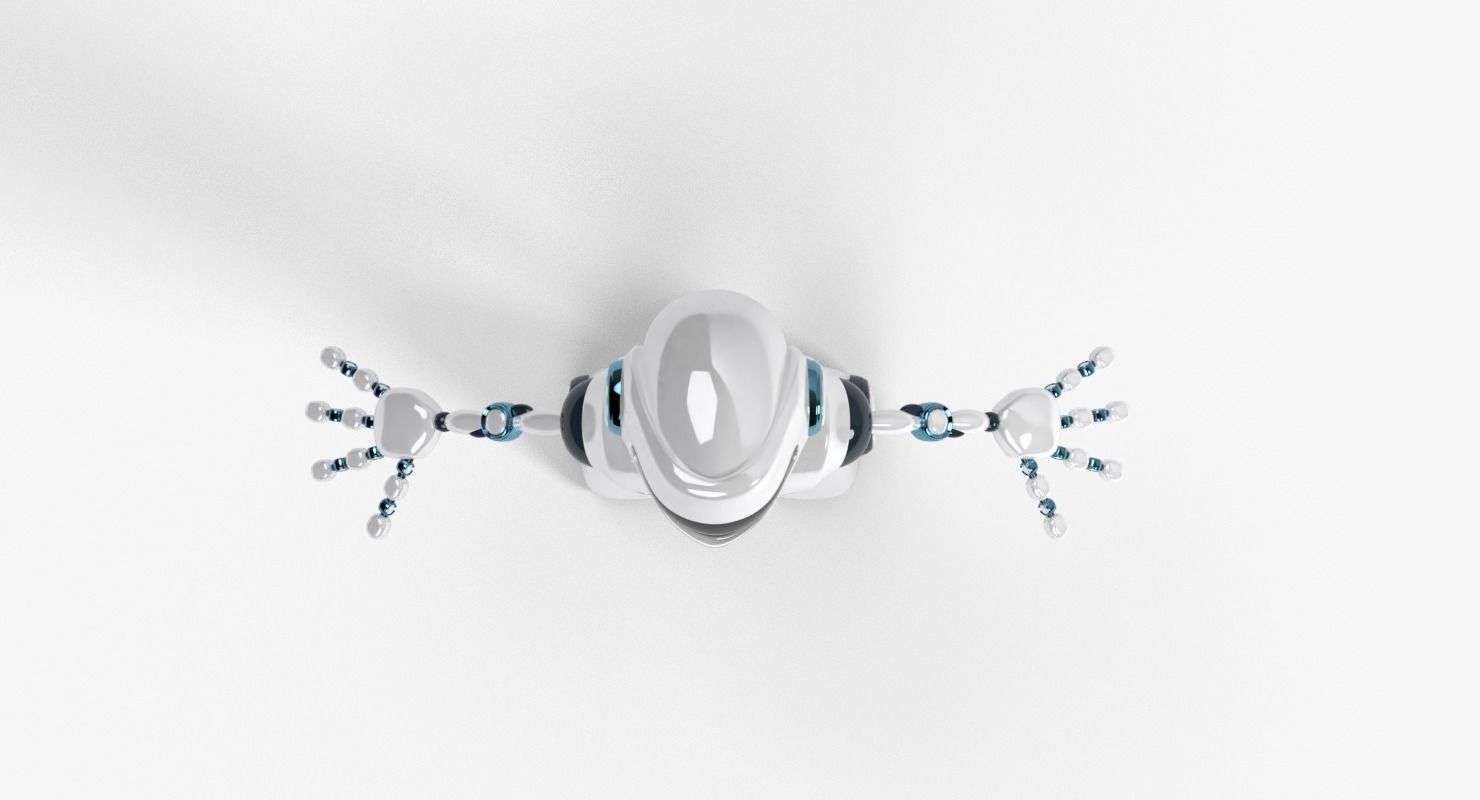 Custom Robot Low-poly 3D model_8