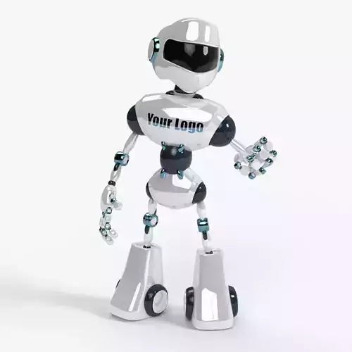 Custom Robot Low-poly 3D model