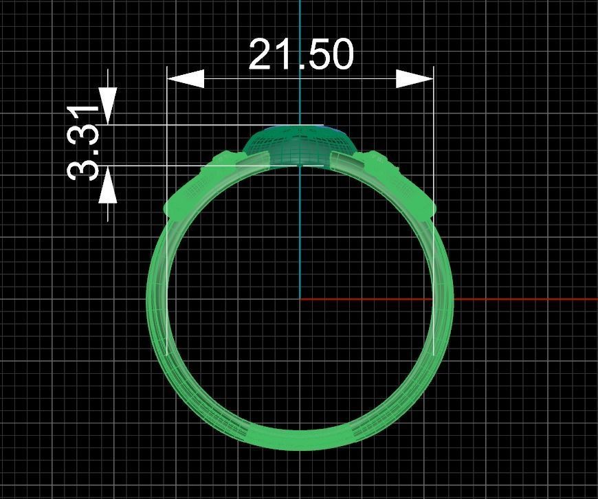 Ring Destro only stl 3D print model_5