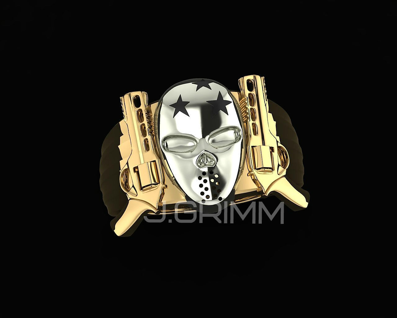 Ring Destro only stl 3D print model_3