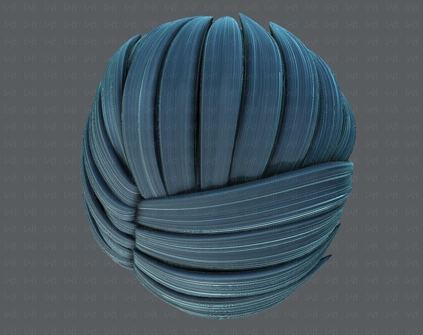 3D Hair style for Man V03 Low-poly 3D model_33