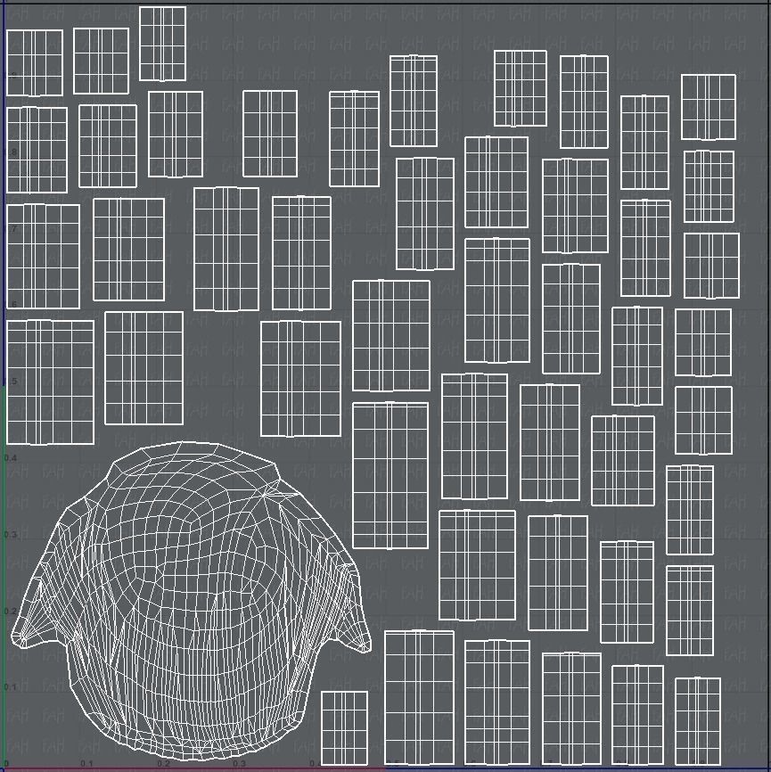 3D Hair style for Man V03 Low-poly 3D model_39