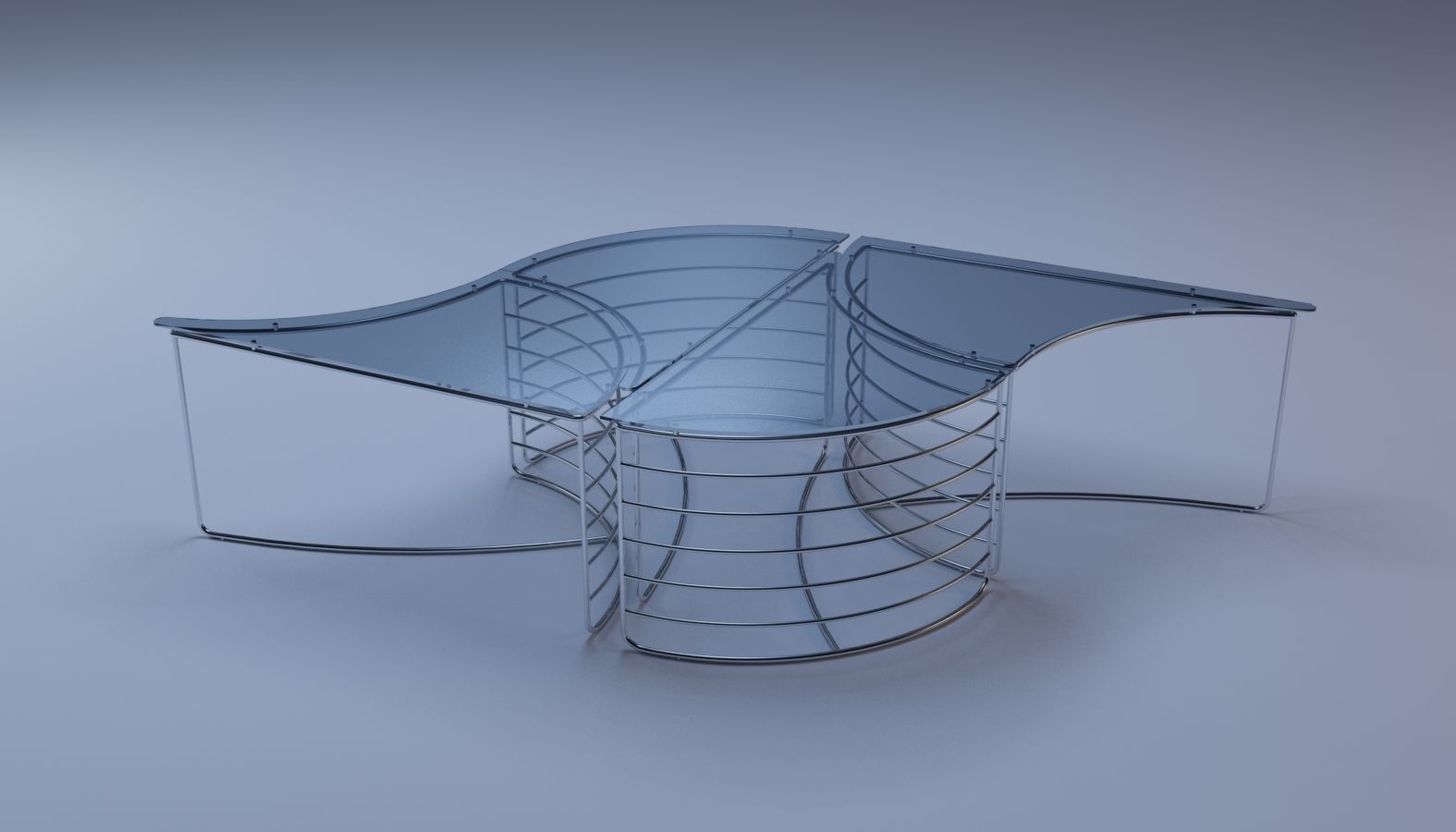 Club Table ENES 3D model_4