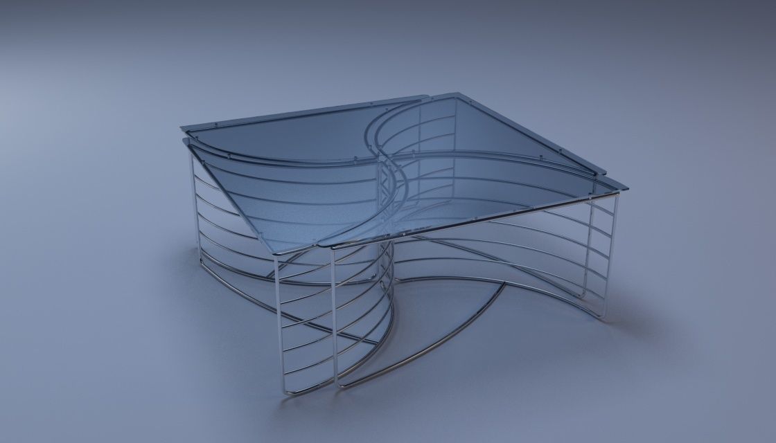 Club Table ENES 3D model_1