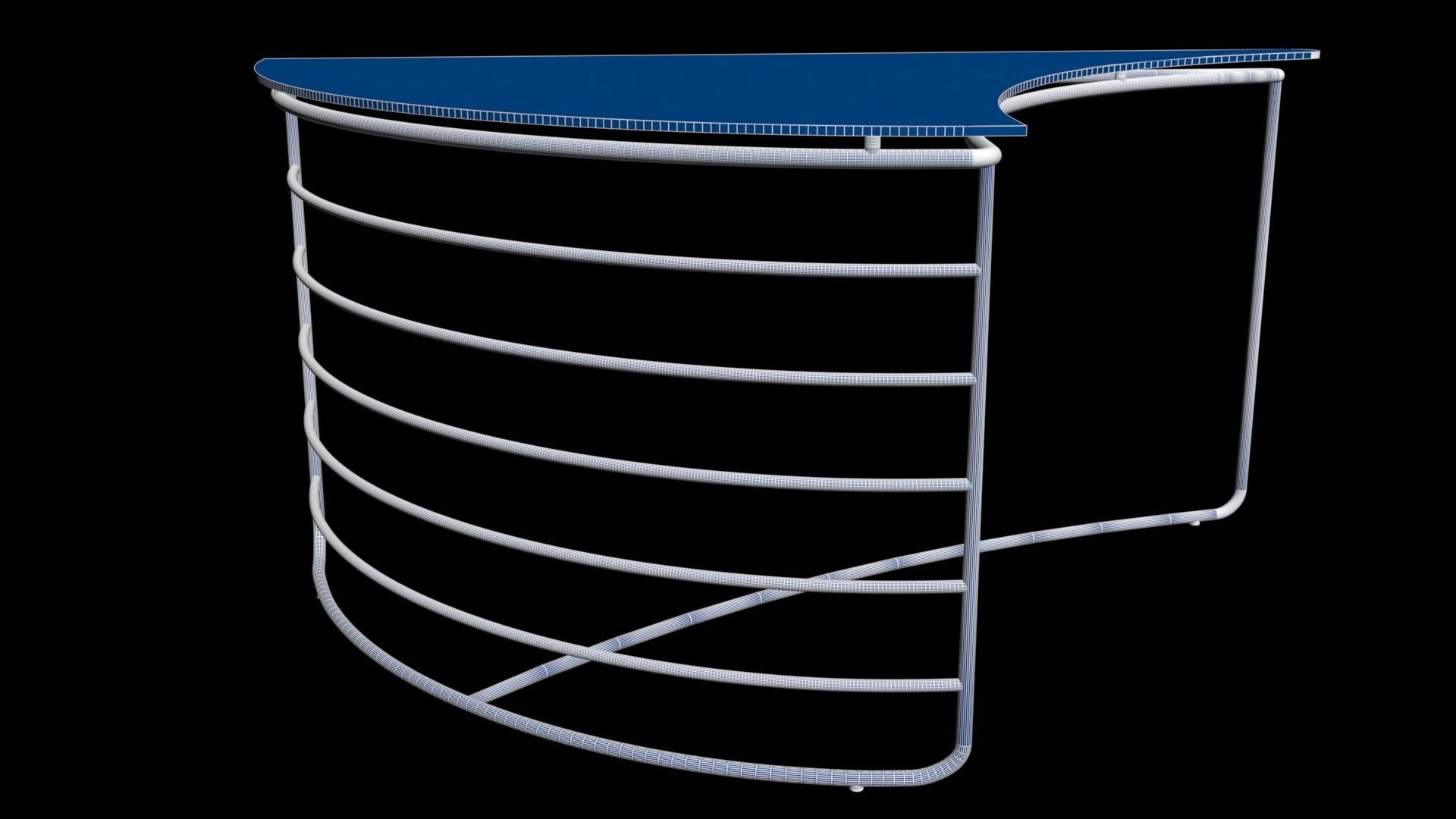 Club Table ENES 3D model_9